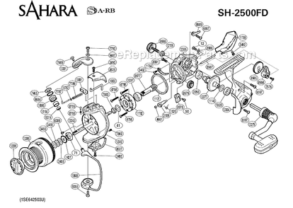 Part Location Diagram of RD12304 Shimano Side Cover