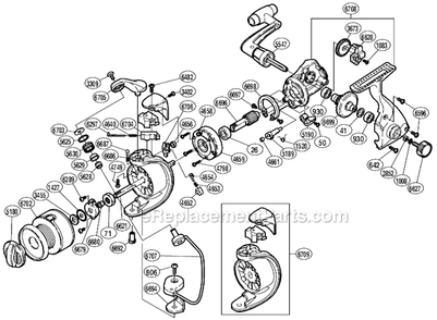Part Location Diagram of 107AT Shimano Ball Bearing