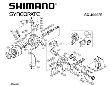 Part Location Diagram of 10FQW Shimano Quick-fire Ii Trigger
