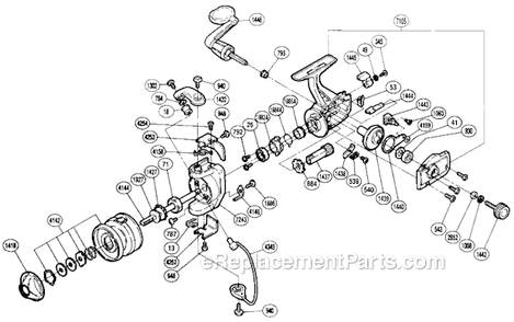 Part Location Diagram of 10K8T Shimano Screw