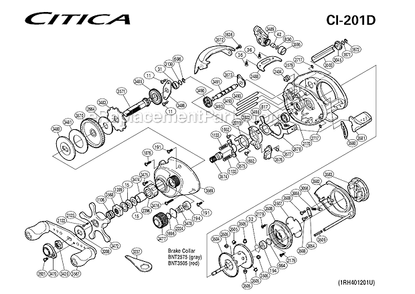 Part Location Diagram of BNT3578 Shimano Clutch Plate