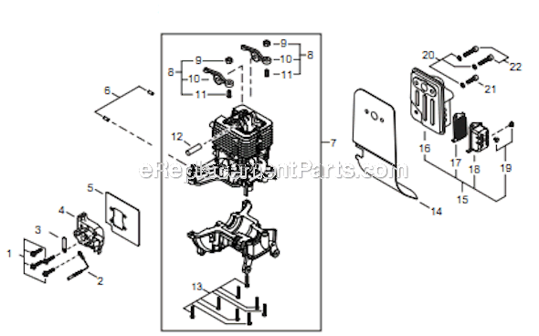 Page A Diagram and Parts List for PS344 T15411001001 - T15411999999 Shindaiwa Power Broom