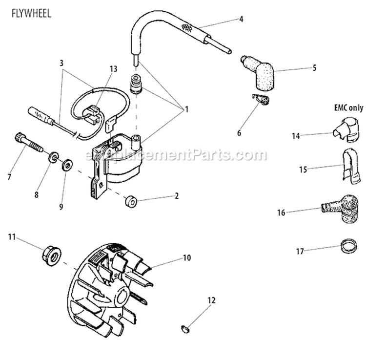 Page E Diagram and Parts List for 22F Before S/N 4100001 Shindaiwa Trimmer