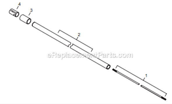 Page K Diagram and Parts List for PS344 T15411001001 - T15411999999 Shindaiwa Power Broom