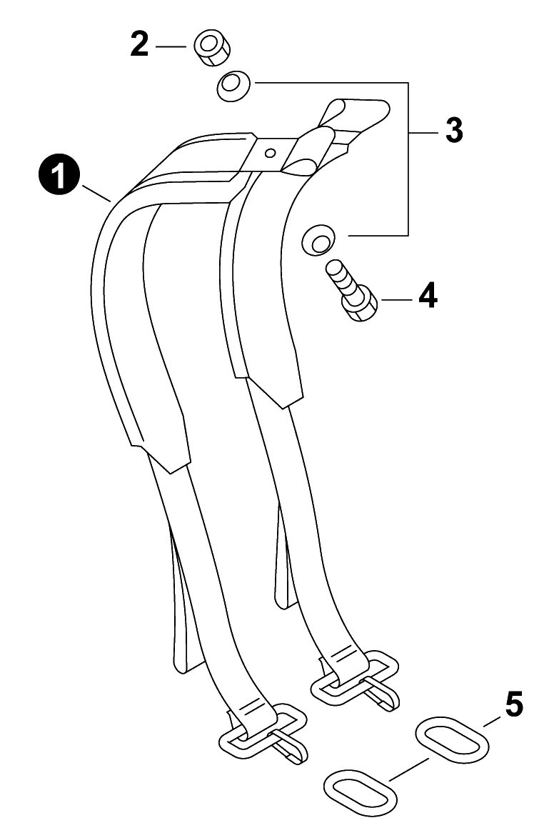 Harness Diagram and Parts List for ES800 H05120001001 - H05120999999 Shindaiwa Sprayer