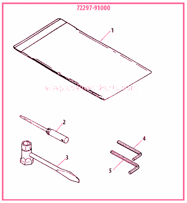 Page J Diagram and Parts List for 377  Shindaiwa Chainsaw