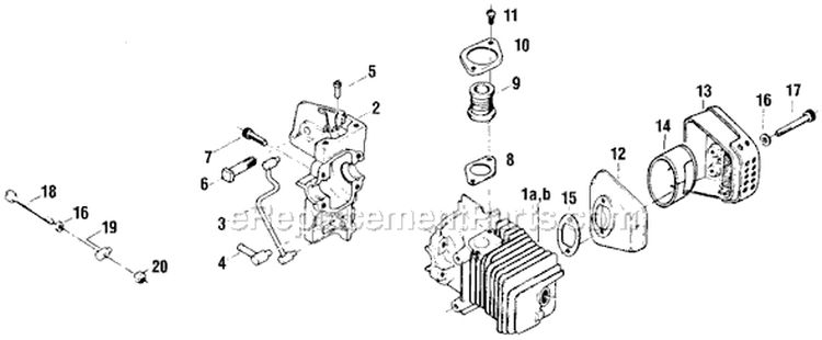 Page A Diagram and Parts List for 450  Shindaiwa Chainsaw