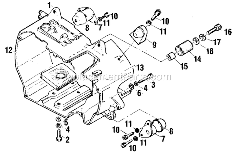 Page B Diagram and Parts List for 450  Shindaiwa Chainsaw