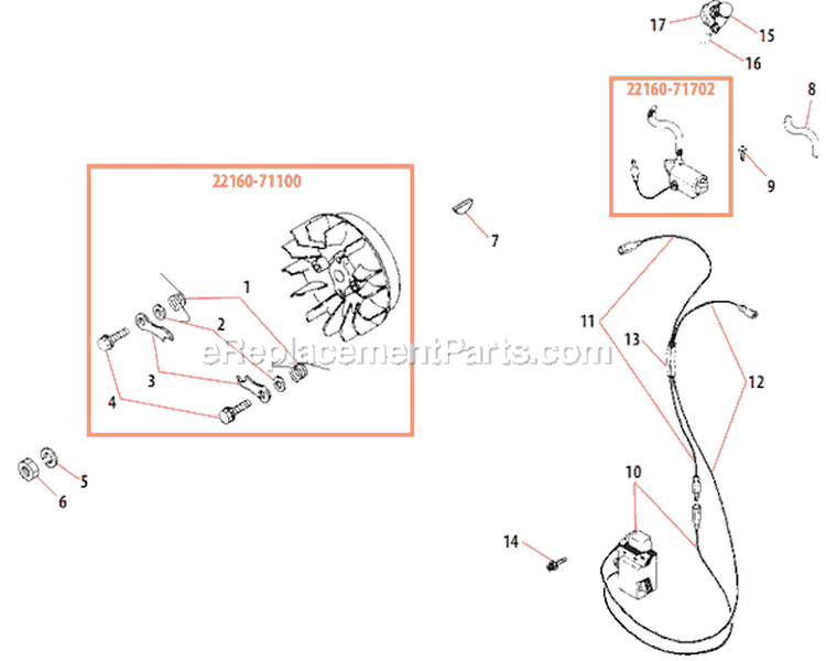 Page D Diagram and Parts List for 488  Shindaiwa Chainsaw