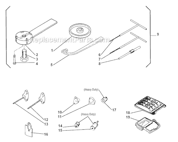 Accessories Diagram and Parts List for 500  Shindaiwa Chainsaw