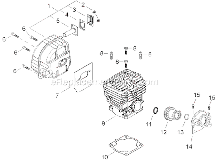 Page A Diagram and Parts List for 502S  Shindaiwa Chainsaw