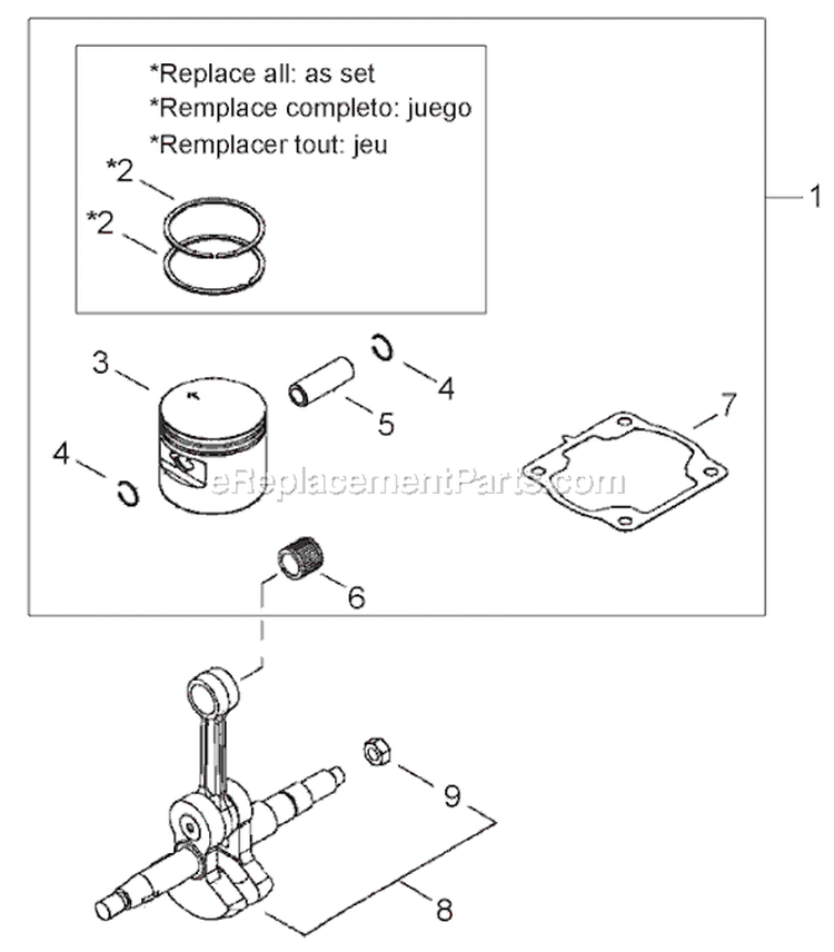 Page B Diagram and Parts List for 502S  Shindaiwa Chainsaw