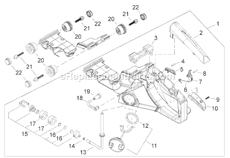 Page E Diagram and Parts List for 502S  Shindaiwa Chainsaw
