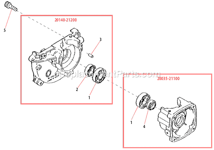 Page B Diagram and Parts List for 61480  Shindaiwa Trimmer