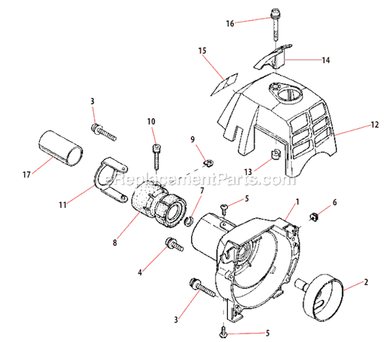 Page C Diagram and Parts List for 61480  Shindaiwa Trimmer