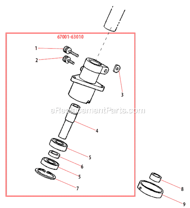 Page H Diagram and Parts List for 61480  Shindaiwa Trimmer
