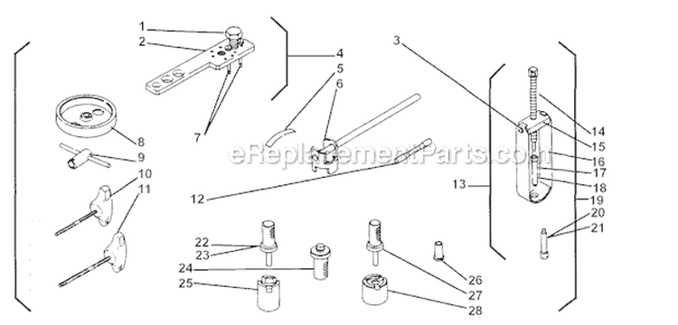 Accessories Diagram and Parts List for 695  Shindaiwa Chainsaw