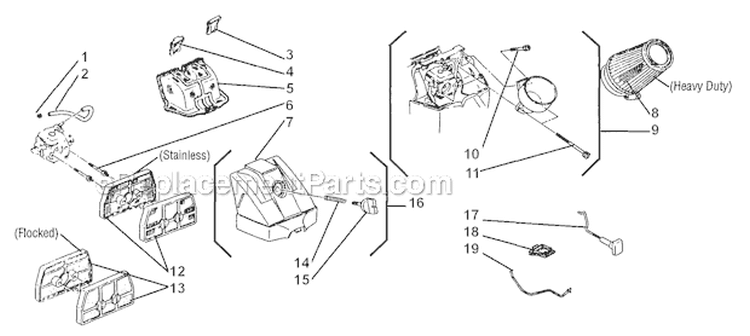 Filters Diagram and Parts List for 695  Shindaiwa Chainsaw
