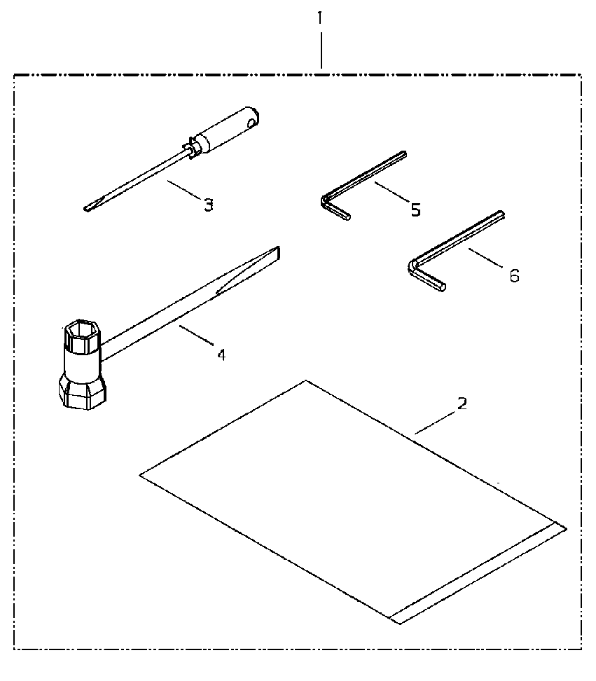 Tools Diagram and Parts List for 360EMC 20001001 - 20999999 Shindaiwa Chainsaw