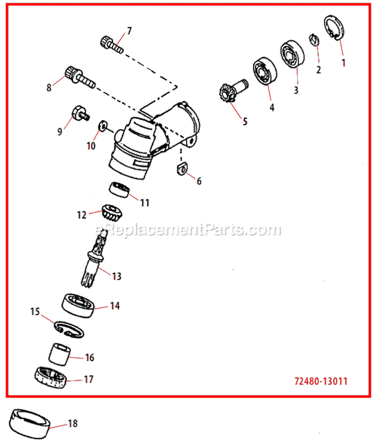 Page A Diagram and Parts List for 80282  Shindaiwa Trimmer