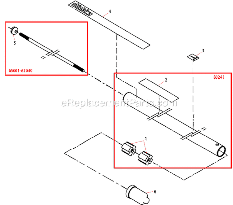 Page B Diagram and Parts List for 80282  Shindaiwa Trimmer