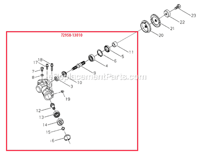 Page B Diagram and Parts List for 80544  Shindaiwa Edger