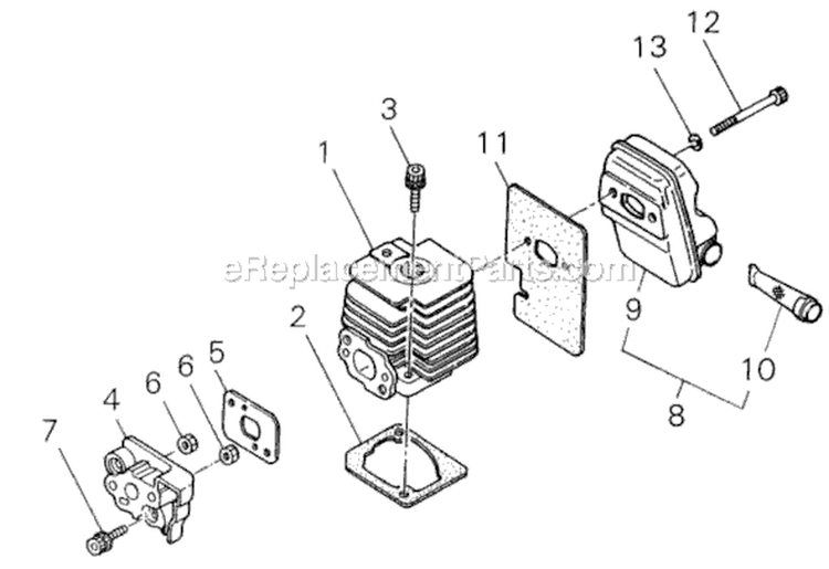 Page A Diagram and Parts List for 81017 4100001 Shindaiwa Trimmer
