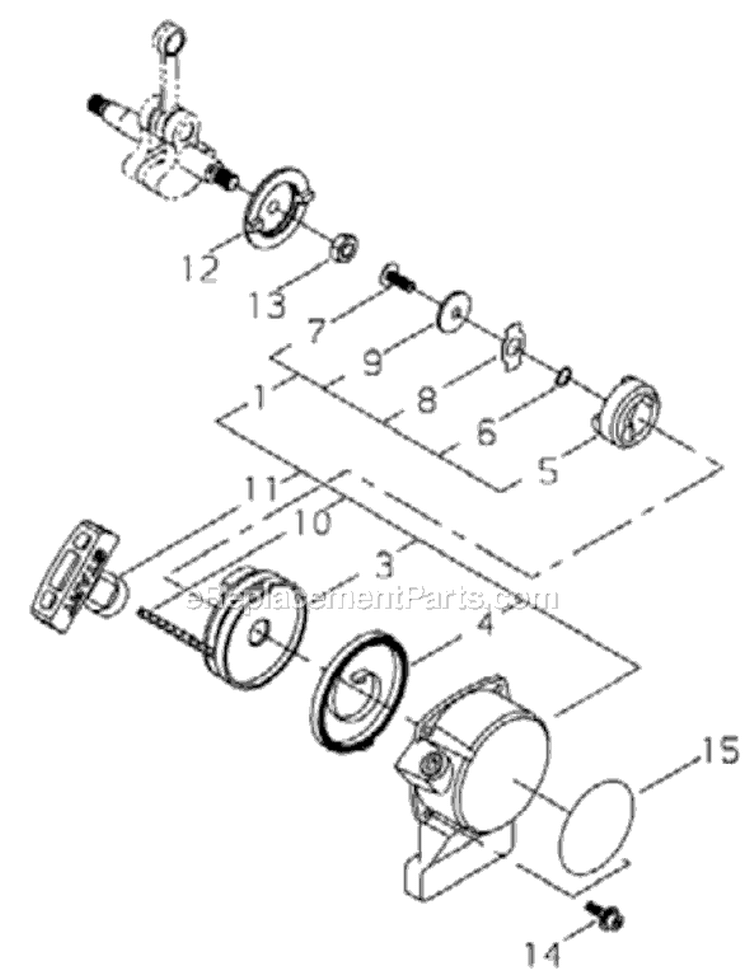 Page E Diagram and Parts List for 81088  Shindaiwa Trimmer