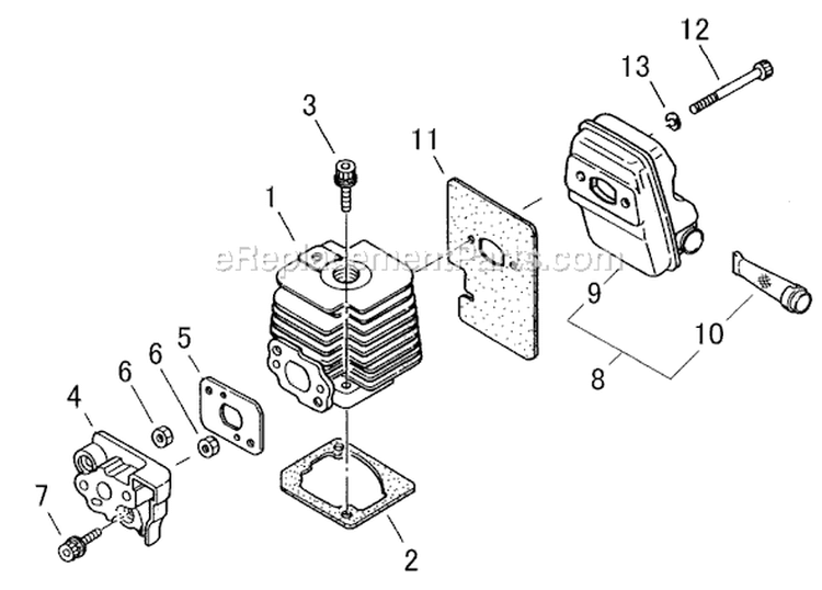 Page A Diagram and Parts List for 89026  Shindaiwa Trimmer