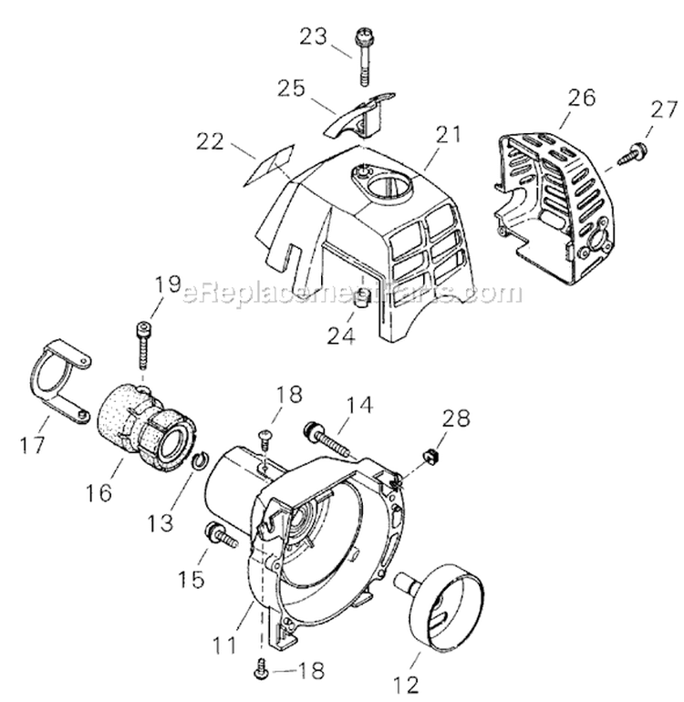 Page C Diagram and Parts List for 89026  Shindaiwa Trimmer