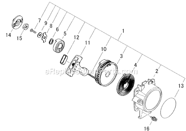 Page F Diagram and Parts List for 89026  Shindaiwa Trimmer