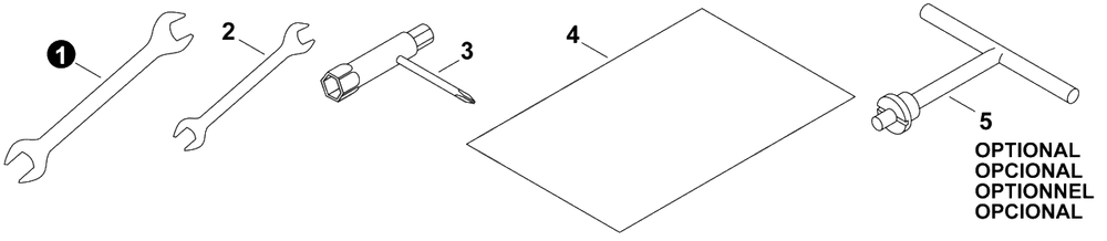 Tools Diagram and Parts List for ES800 H05120001001 - H05120999999 Shindaiwa Sprayer