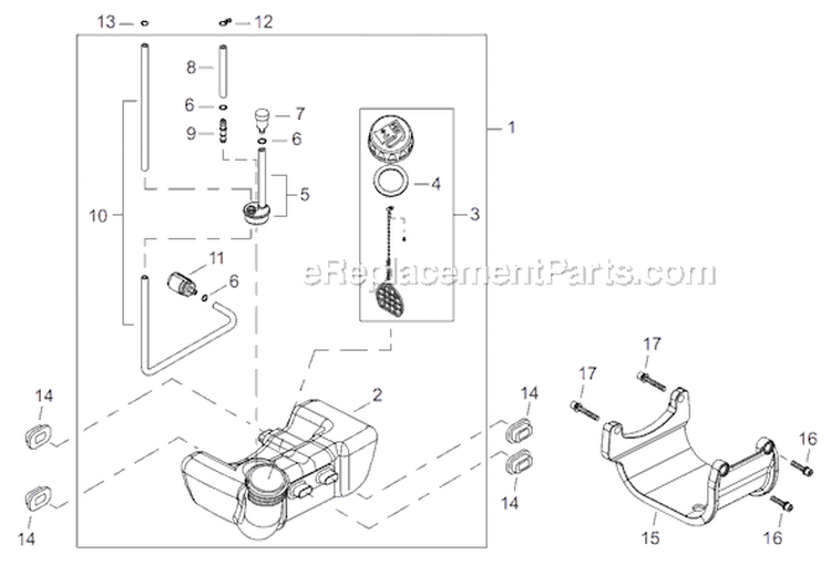 Page F Diagram and Parts List for AH242  Shindaiwa Hedge Trimmer