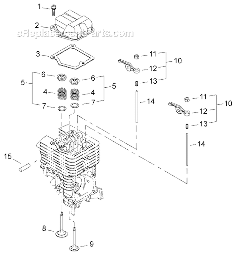Page F Diagram and Parts List for AH2510  Shindaiwa Hedge Trimmer