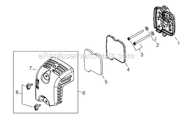 Page J Diagram and Parts List for AH254 T12612001001 - T12612999999 Shindaiwa Hedge Trimmer