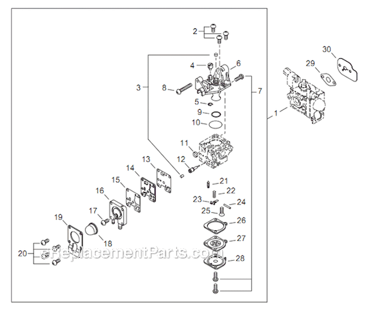 Page I Diagram and Parts List for AH254 T12612001001 - T12612999999 Shindaiwa Hedge Trimmer