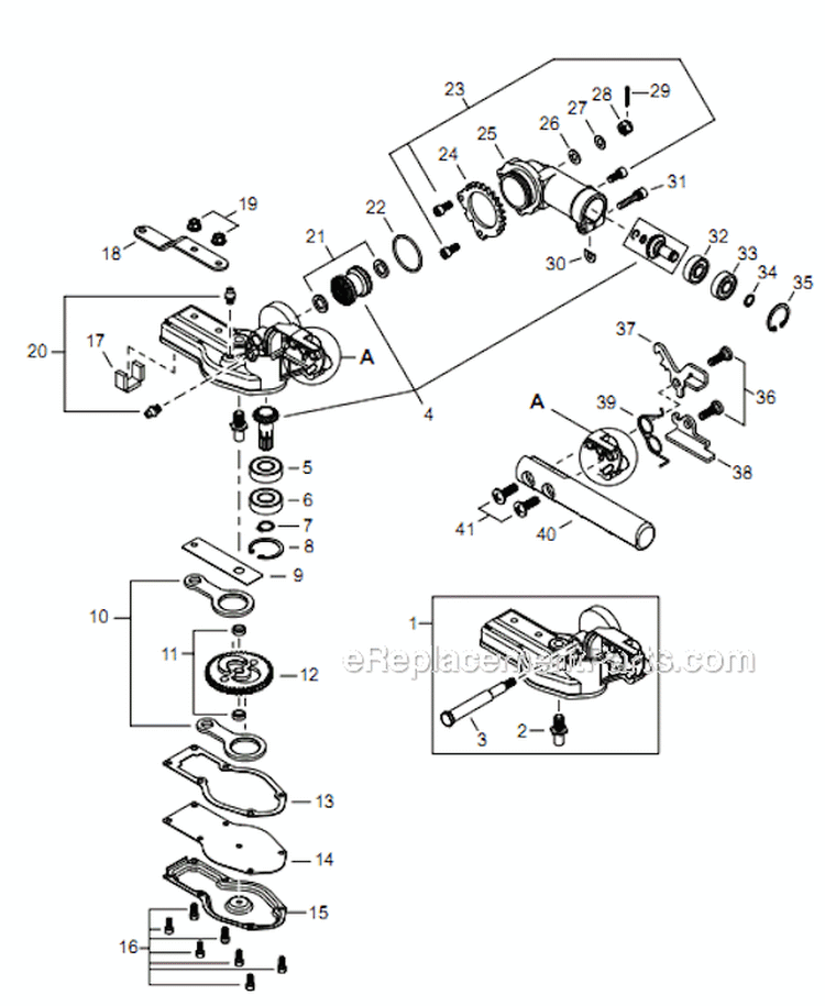 Page L Diagram and Parts List for AH254 T12711001001 - T12711999999 Shindaiwa Hedge Trimmer