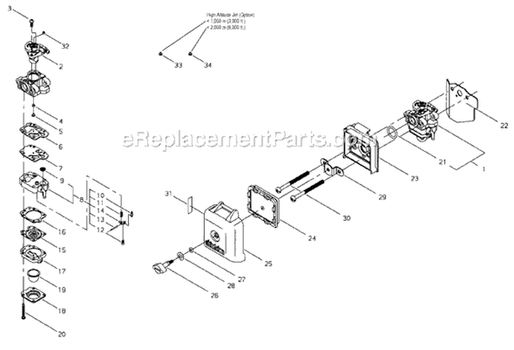 Page F Diagram and Parts List for AHS231  Shindaiwa Hedge Trimmer