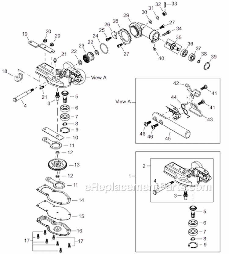 Page K Diagram and Parts List for AHS242  Shindaiwa Hedge Trimmer