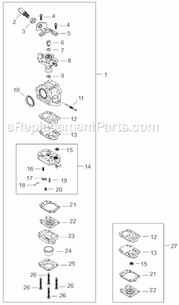 Page G Diagram and Parts List for AHS242  Shindaiwa Hedge Trimmer
