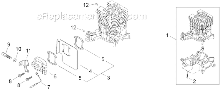 Page A Diagram and Parts List for AHS2510  Shindaiwa Hedge Trimmer