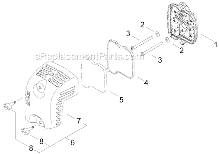 Page L Diagram and Parts List for AHS2510  Shindaiwa Hedge Trimmer
