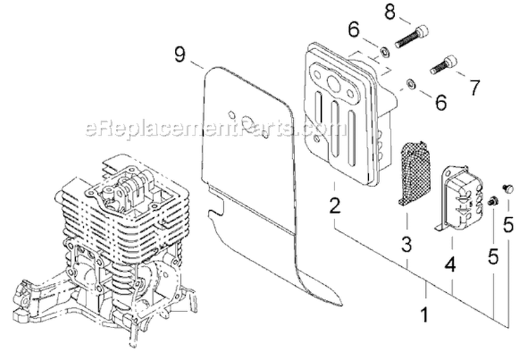 Page B Diagram and Parts List for AHS2510  Shindaiwa Hedge Trimmer