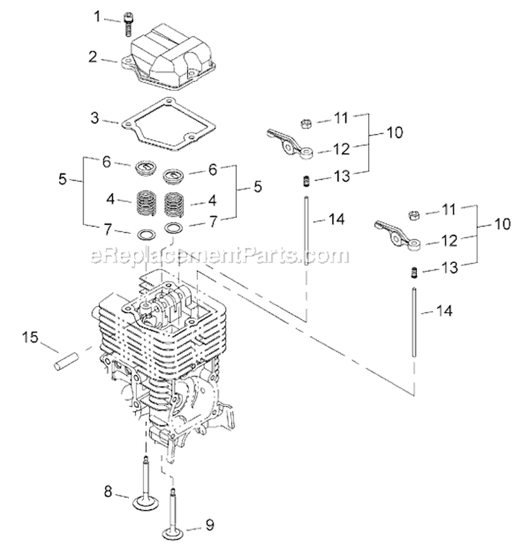Page F Diagram and Parts List for AHS2510  Shindaiwa Hedge Trimmer