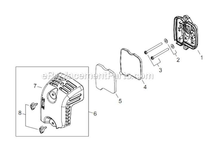 Page J Diagram and Parts List for AHS254 T12312001001 - T12312999999 Shindaiwa Hedge Trimmer
