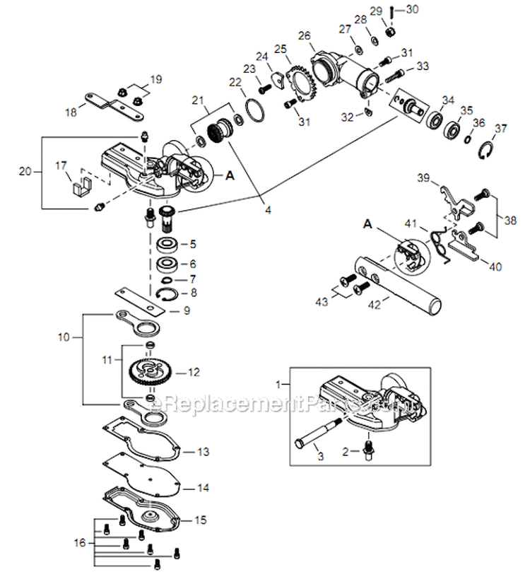 Page M Diagram and Parts List for AHS254 T12312001001 - T12312999999 Shindaiwa Hedge Trimmer