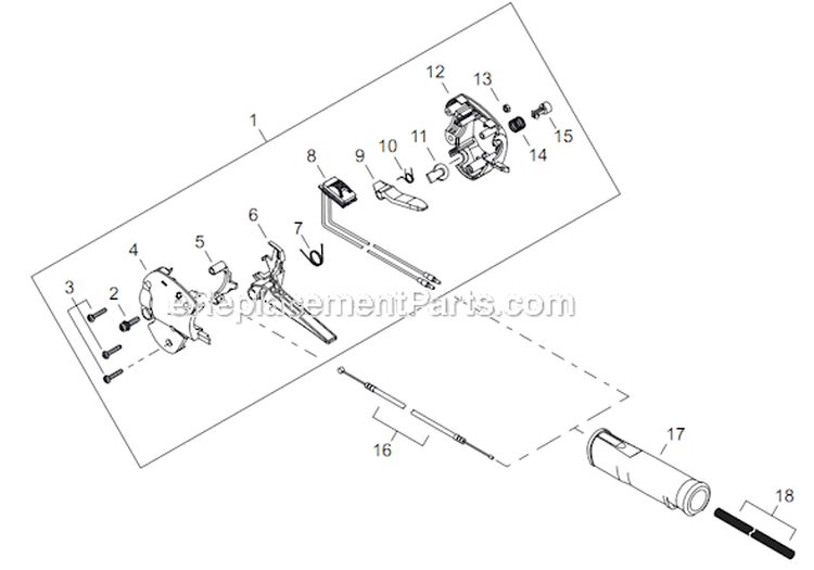 Page N Diagram and Parts List for AHS254 T12312001001 - T12312999999 Shindaiwa Hedge Trimmer