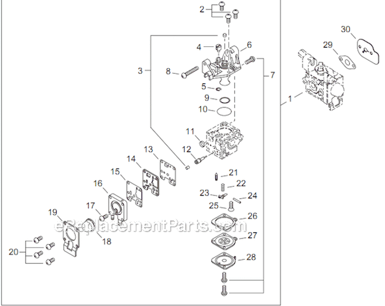 Page I Diagram and Parts List for AHS254 T12312001001 - T12312999999 Shindaiwa Hedge Trimmer