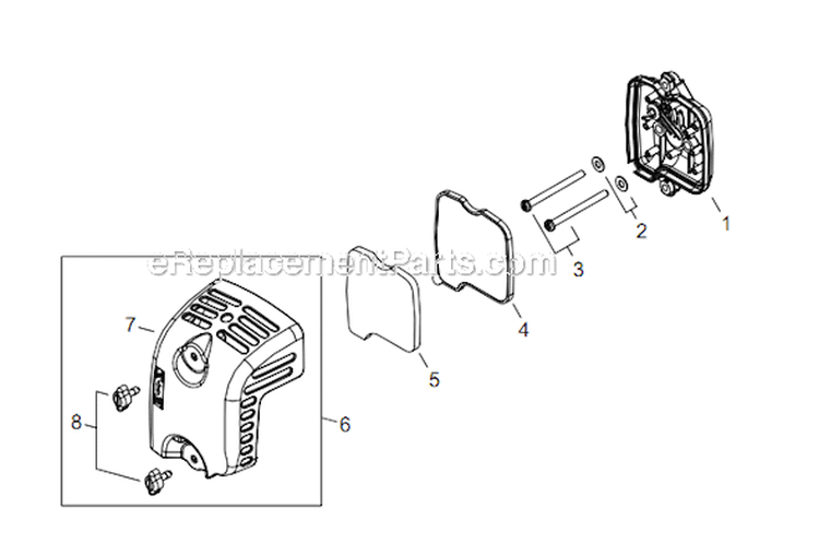 Page J Diagram and Parts List for AHS254 T12411001001 - T12411999999 Shindaiwa Hedge Trimmer