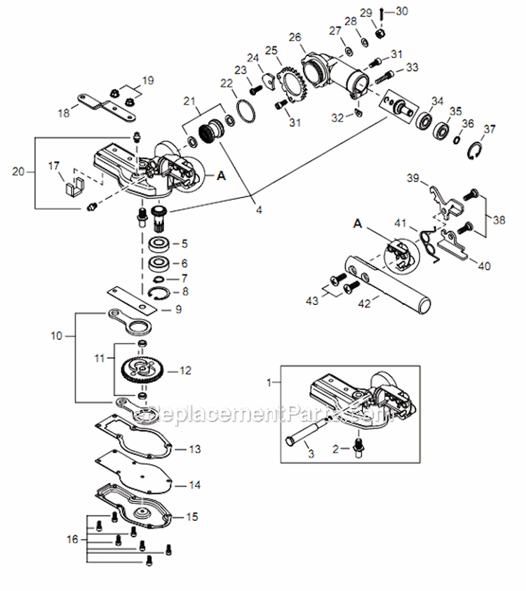 Page M Diagram and Parts List for AHS254 T12411001001 - T12411999999 Shindaiwa Hedge Trimmer